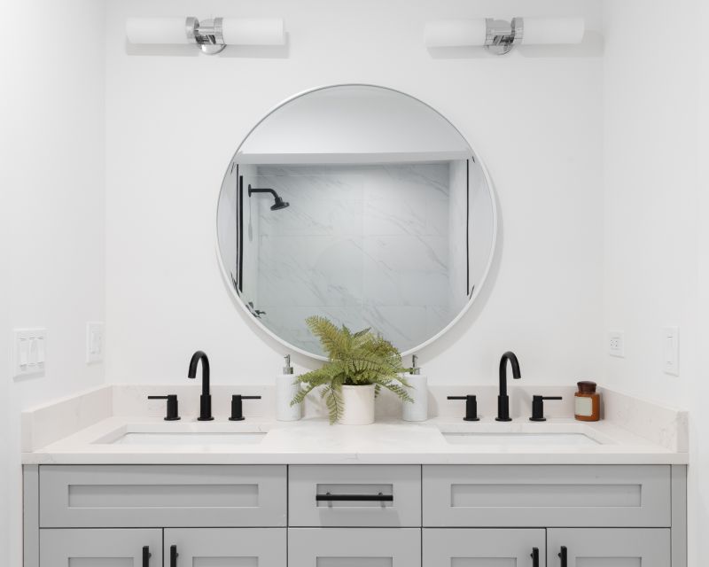 Vanity with Modern Fixtures